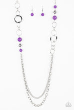 Load image into Gallery viewer, brought-to-you-by-blingflingbykat-modern-motley-purple-necklace-paparazzi-accessories-
