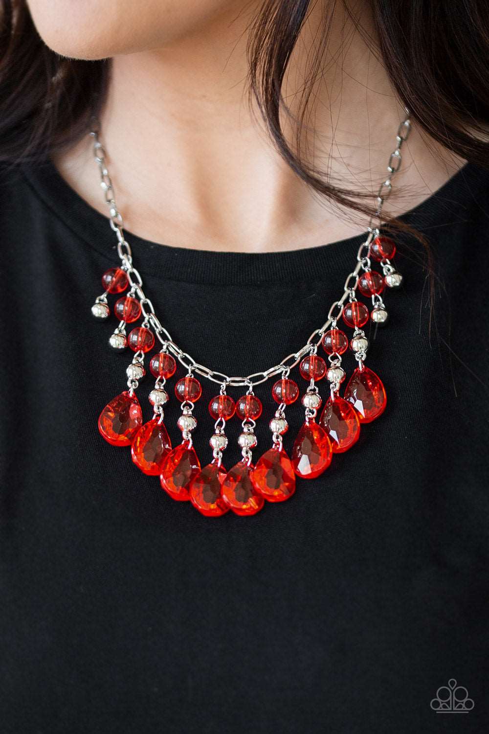 Paparazzi Accessories ✽ Beauty School Drop Out - Red Necklace✽Flat Rate Ship $4.50✽