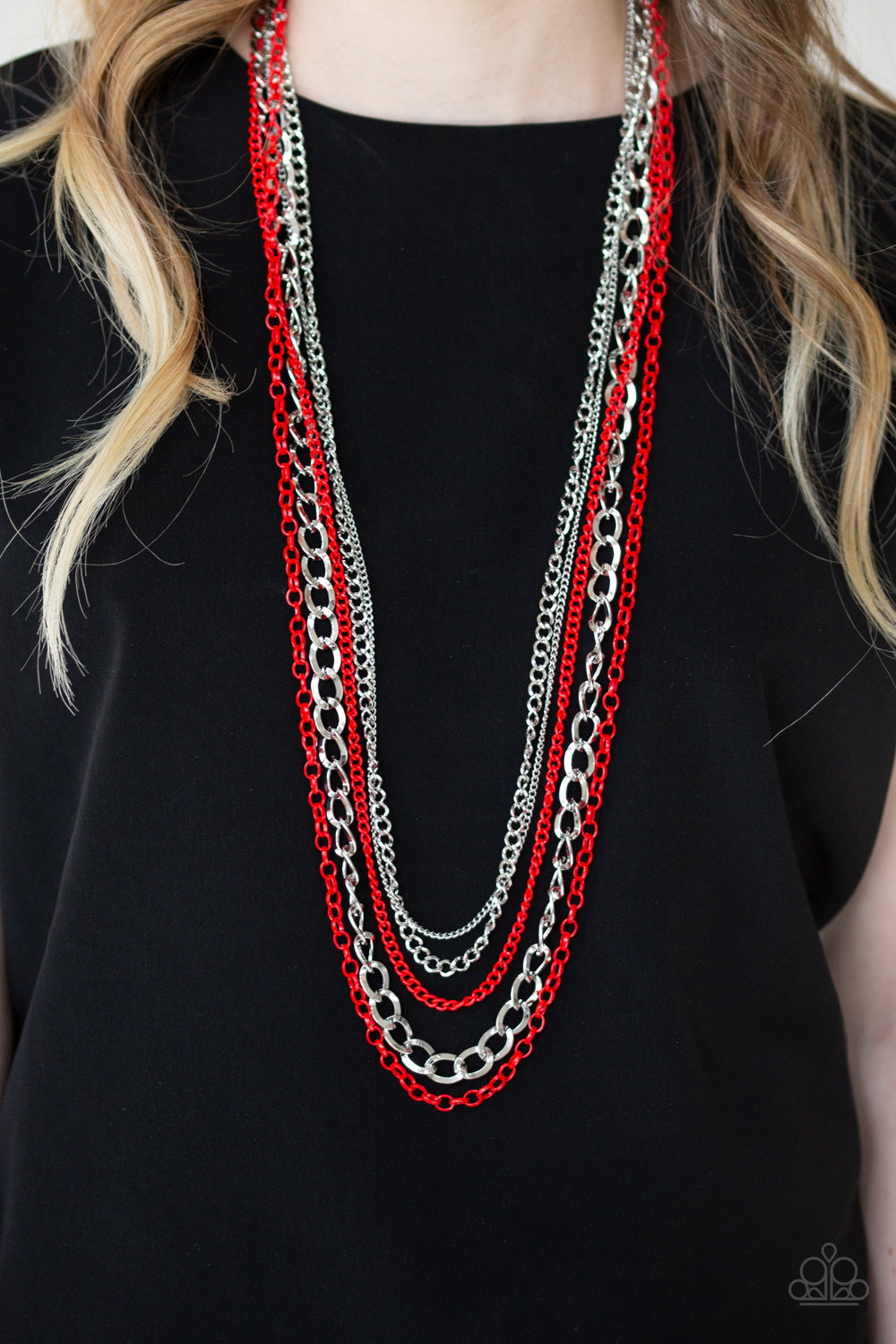 Paparazzi Accessories ✽ Industrial Vibrance - Red Necklace✽Flat Rate Ship $4.50✽