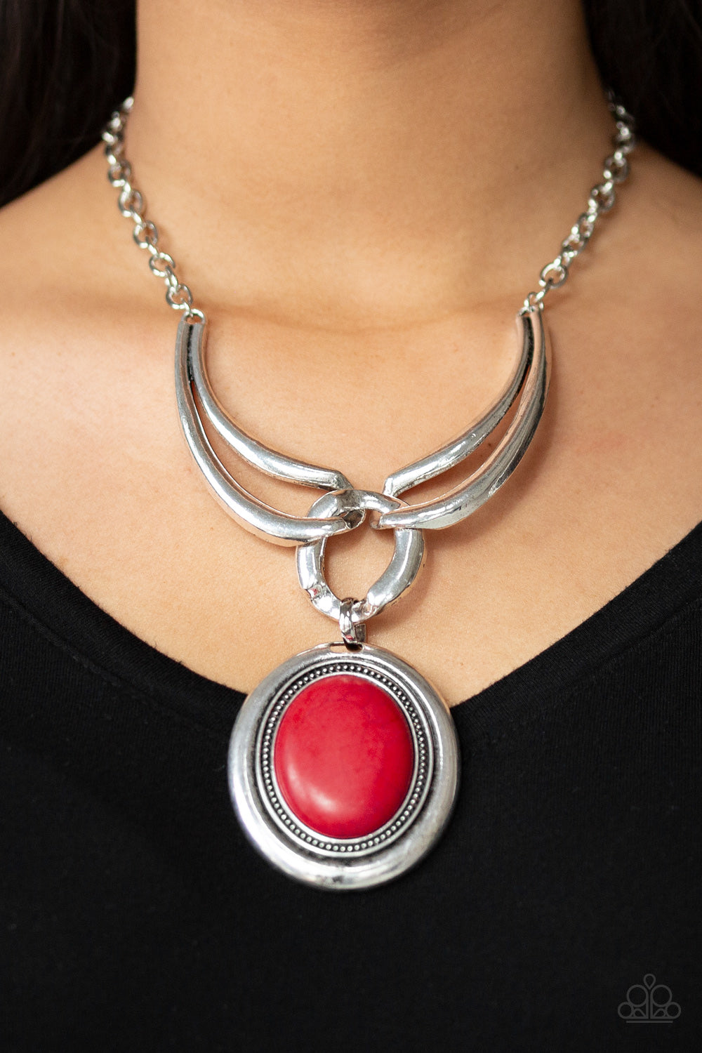 Paparazzi Accessories ✽ Divide and RULER - Red Necklace✽Flat Rate Ship $4.50✽