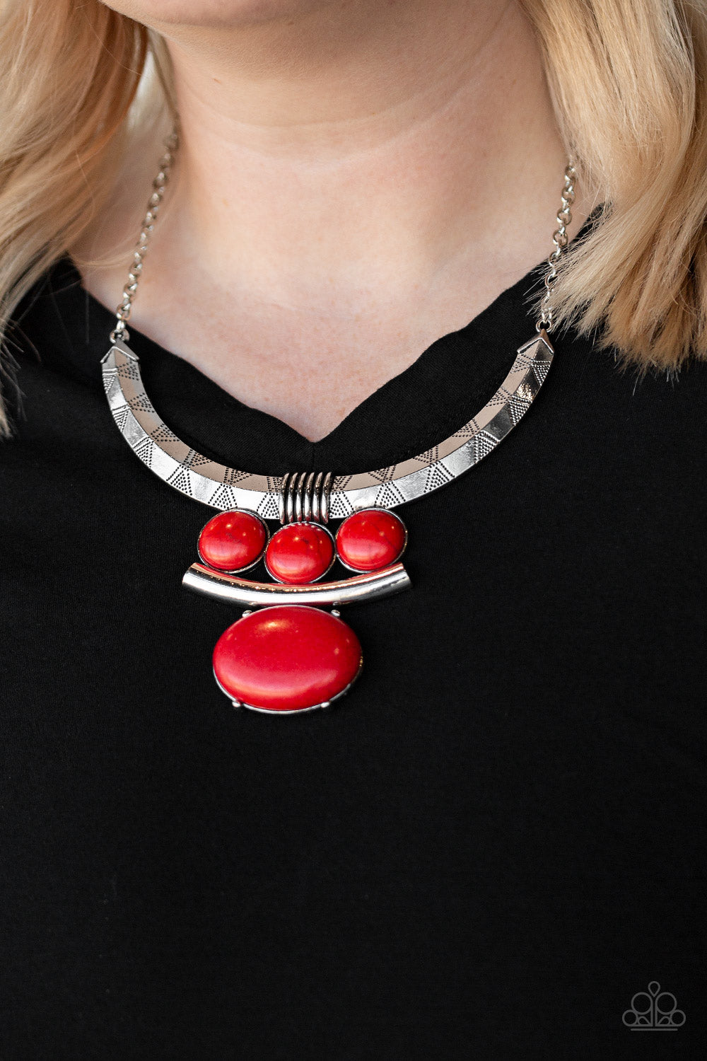 Paparazzi Accessories ✽ Commander In CHIEFETTE - Red Necklace✽Flat Rate Ship $4.50✽