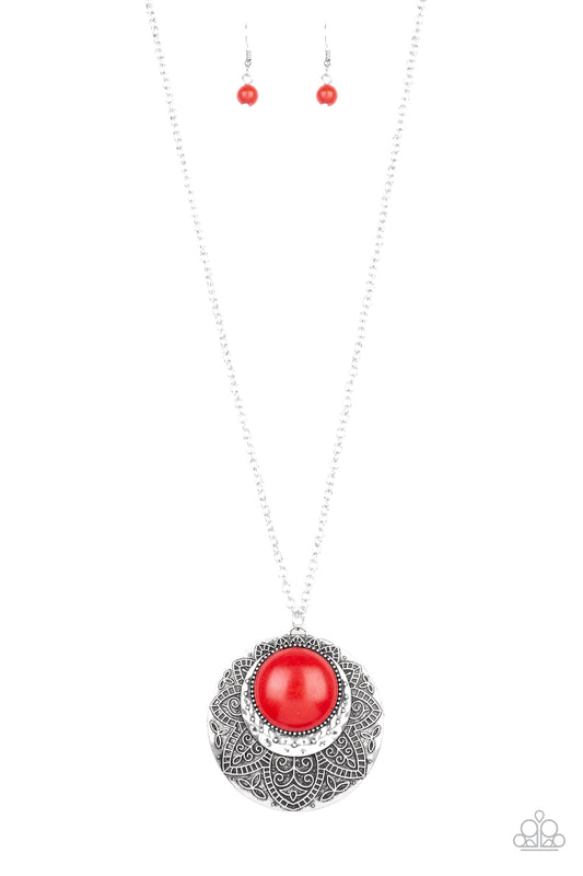 brought✽to✽you✽by✽blingflingbykat✽medallion-meadow-red✽paparazzi-accessories