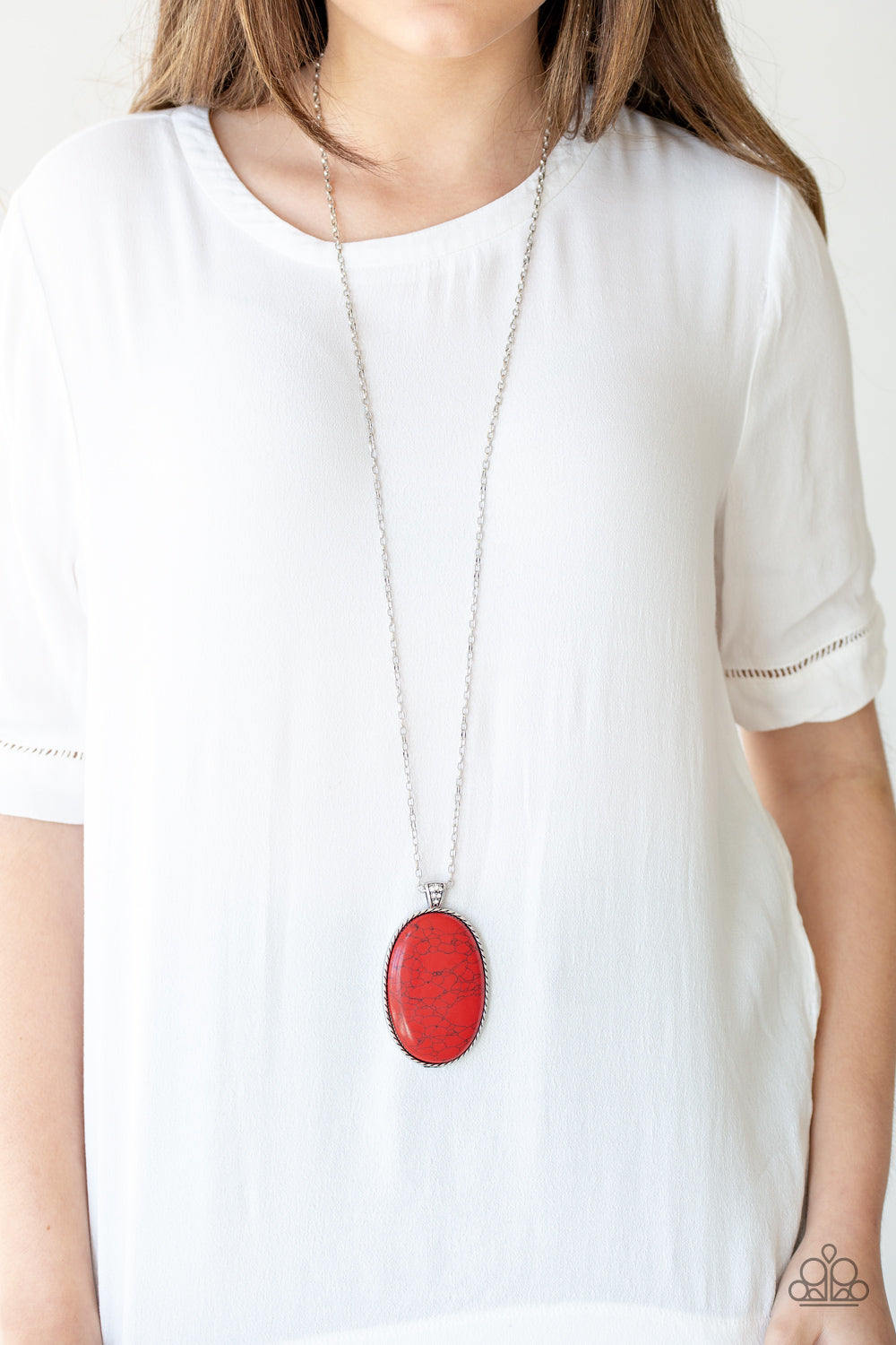 Paparazzi Accessories ✽ Stone Stampede - Red Necklace✽Flat Rate Ship $4.50✽