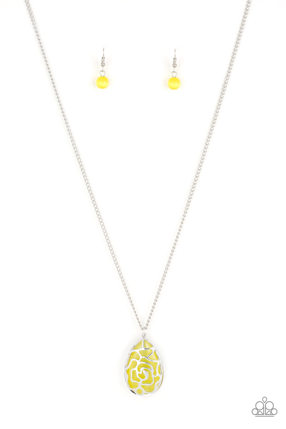 brought✽to✽you✽by✽blingflingbykat✽gleaming-gardens-yellow-necklace✽paparazzi-accessories