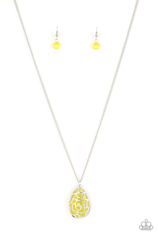 brought✽to✽you✽by✽blingflingbykat✽gleaming-gardens-yellow-necklace✽paparazzi-accessories