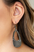 Load image into Gallery viewer, Paparazzi Accessories ✽ Mean Sheen - Black Earrings✽Flat Rate Ship $4.50✽
