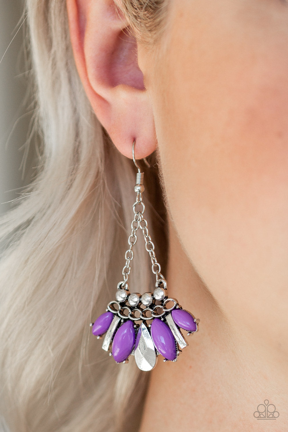 Paparazzi Accessories ✽ Terra Tribe - Purple Earrings✽Flat Rate Ship $4.50✽