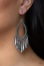 Load image into Gallery viewer, Paparazzi Accessories ✽ My FLAIR Lady - Black Earrings✽Flat Rate Ship $4.50✽
