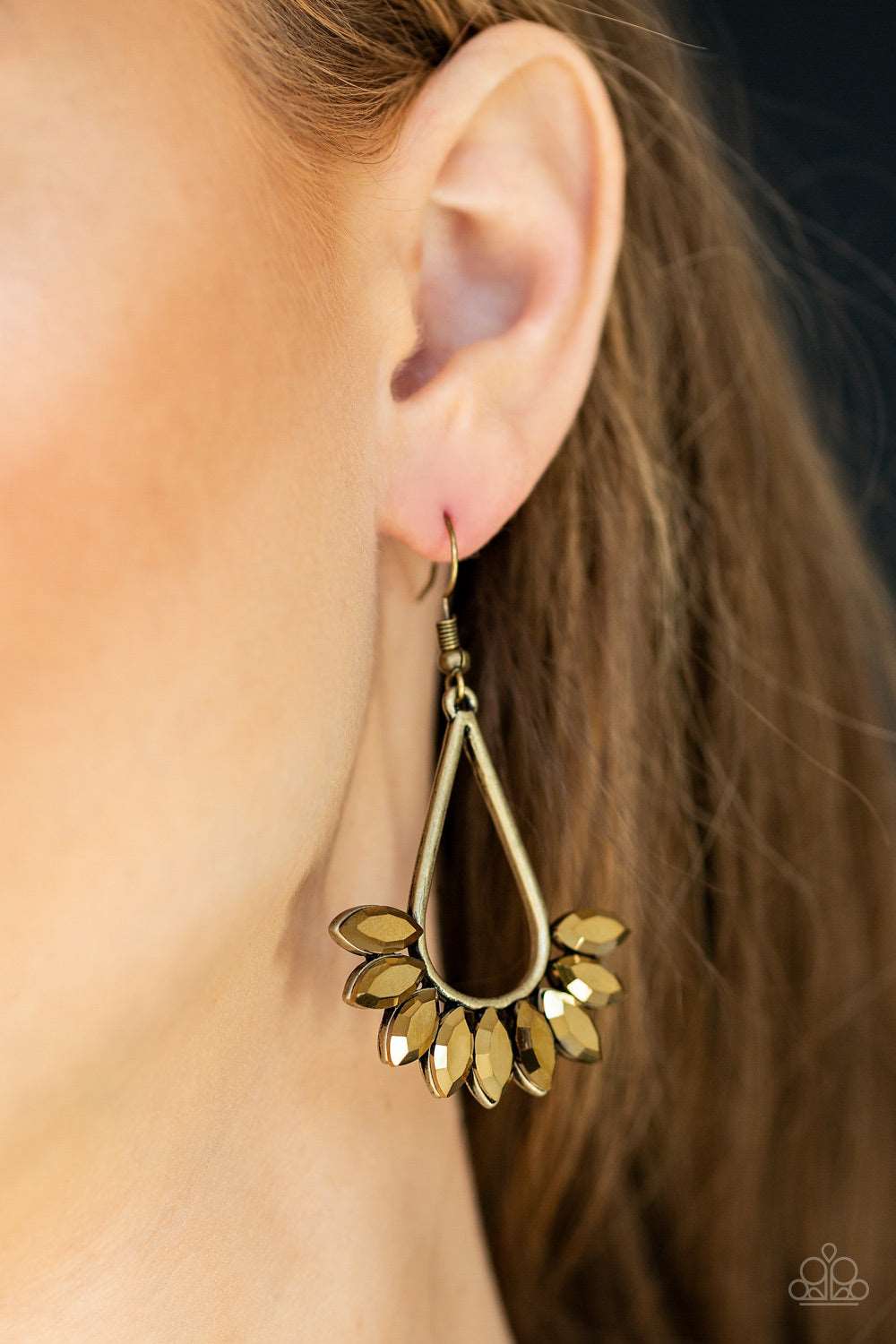 Paparazzi Accessories ✽ Be On Guard - Brass Earrings✽Flat Rate Ship $4.50✽