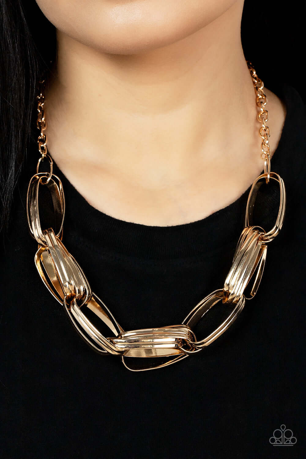 Paparazzi Accessories ❋Fiercely Flexing - Gold Necklace❋ Flat Rate Ship $4.50❋ - Image #2