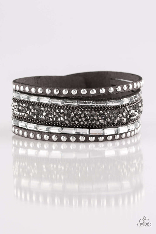 brought✽to✽you✽by✽blingflingbykat✽rhinestone-rocker-silver-bracelet✽paparazzi-accessories