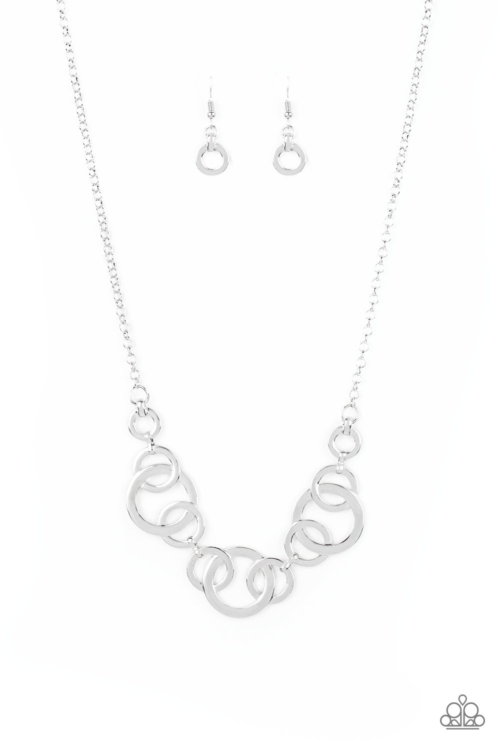 brought✽to✽you✽by✽blingflingbykat✽going-in-circles-silver-necklace✽paparazzi-accessories