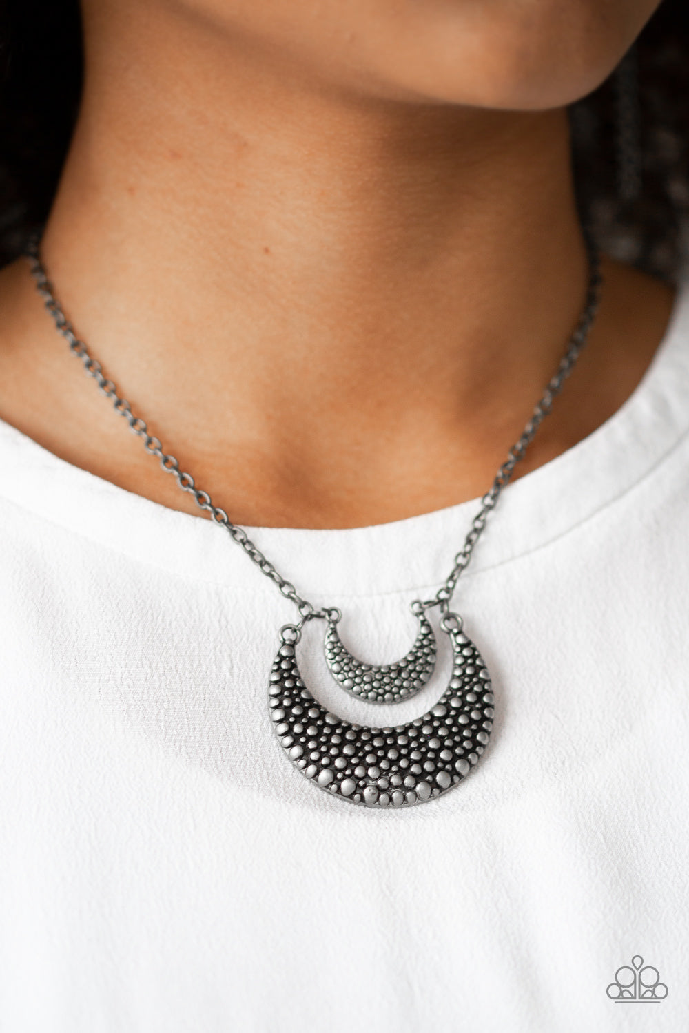 Paparazzi Accessories ✽ Get Well MOON - Silver Necklace✽Flat Rate Ship $4.50✽
