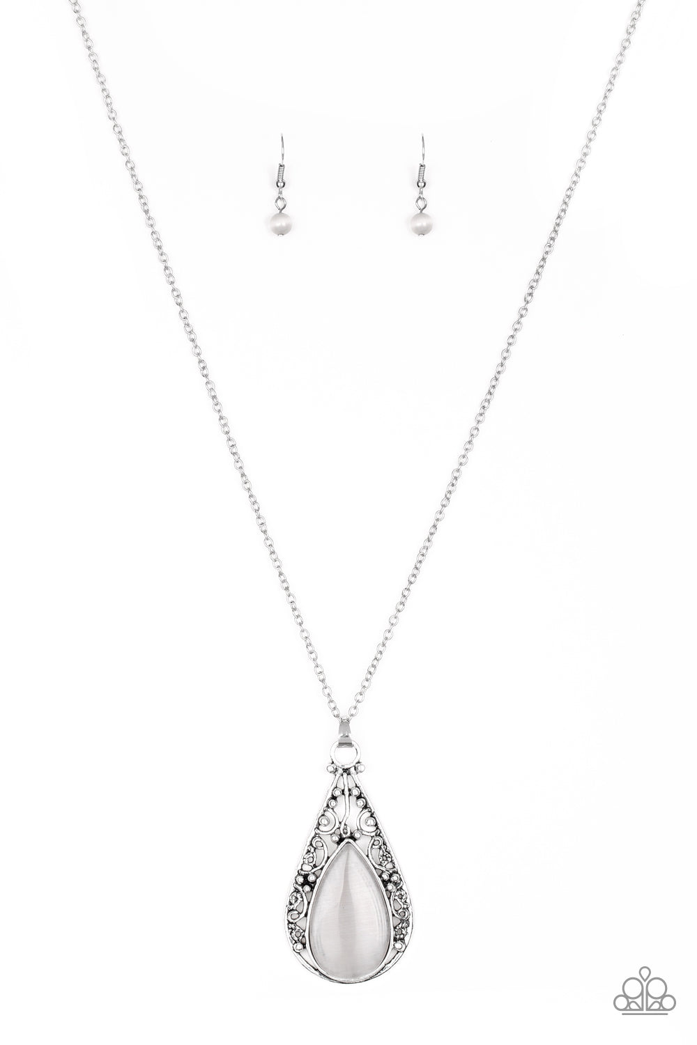 brought✽to✽you✽by✽blingflingbykat✽enchanted-eden-silver-necklace✽paparazzi-accessories