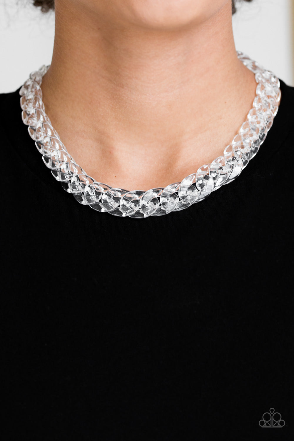 Paparazzi Accessories ✽ Put It On Ice - White Necklace✽Flat Rate Ship $4.50✽