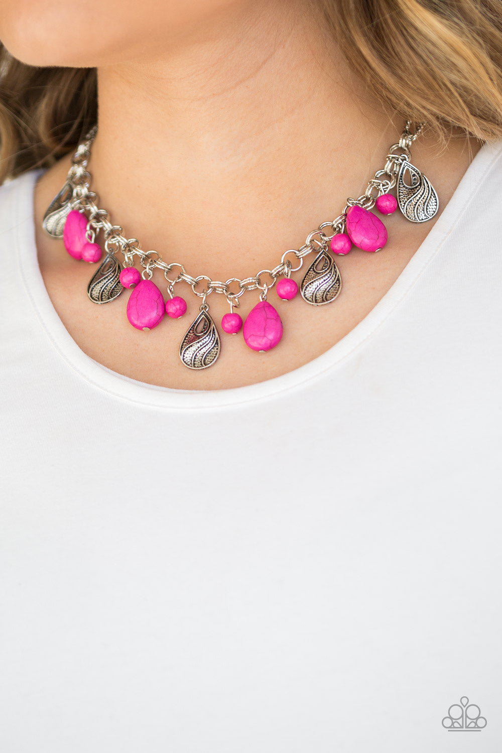 Paparazzi Accessories ✽ Terra Tranquility - Pink Necklace✽Flat Rate Ship $4.50✽