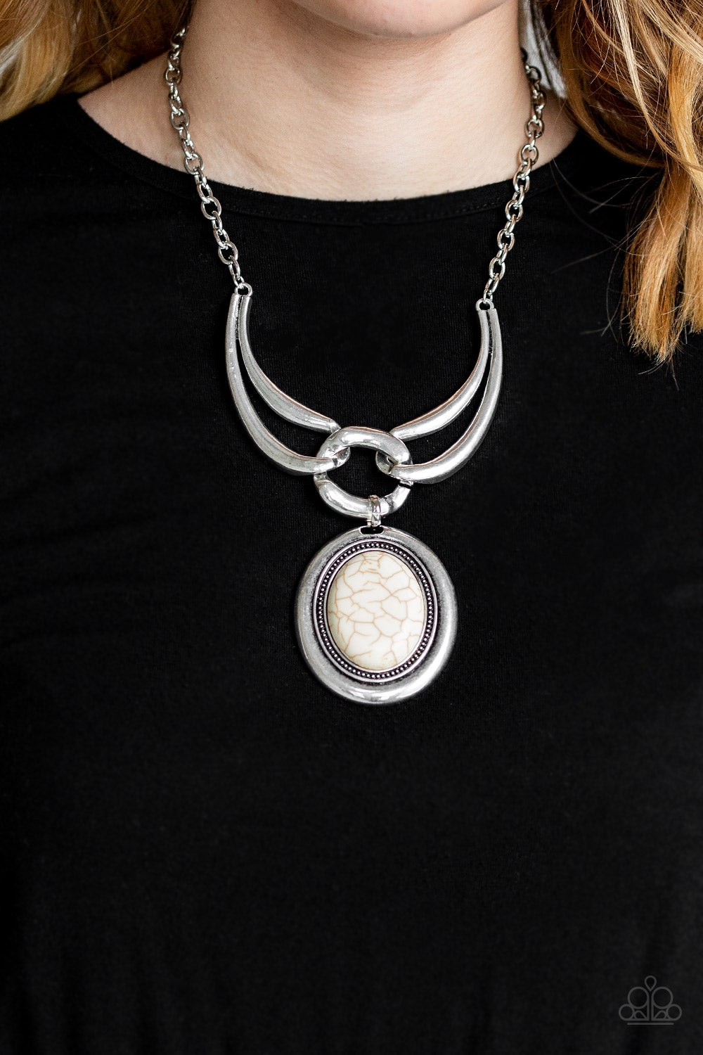 Paparazzi Accessories ✽ Divide and RULER - White Necklace✽Flat Rate Ship $4.50✽