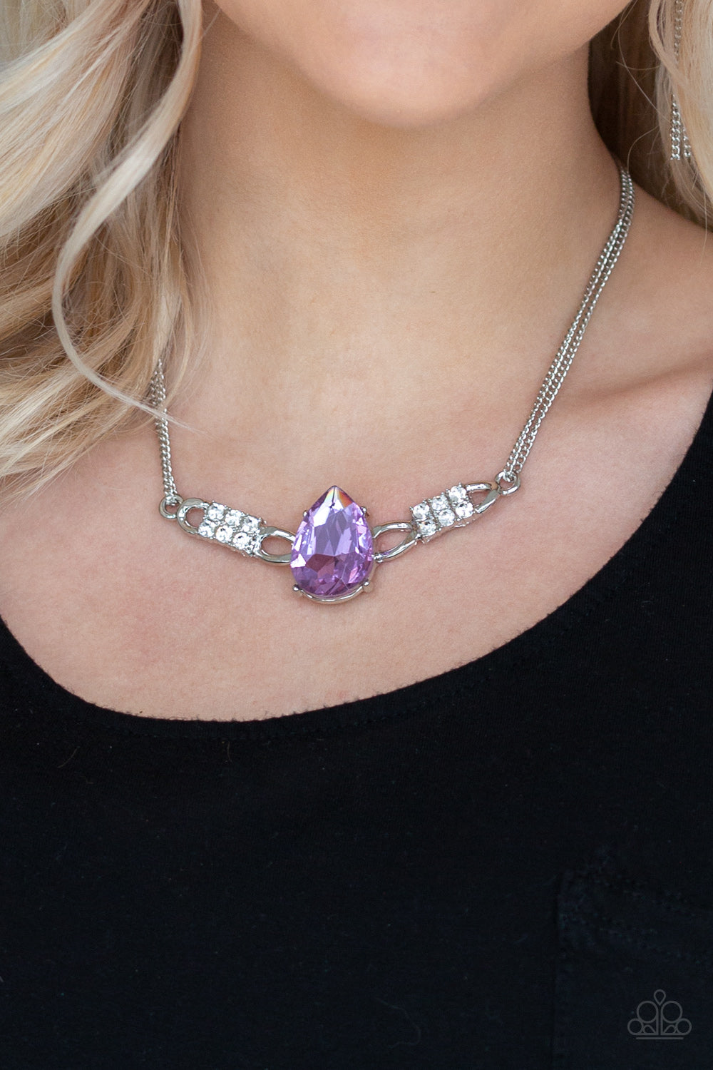 Paparazzi Accessories ✽ Way To Make An Entrance - Purple Necklace✽Flat Rate Ship $4.50✽