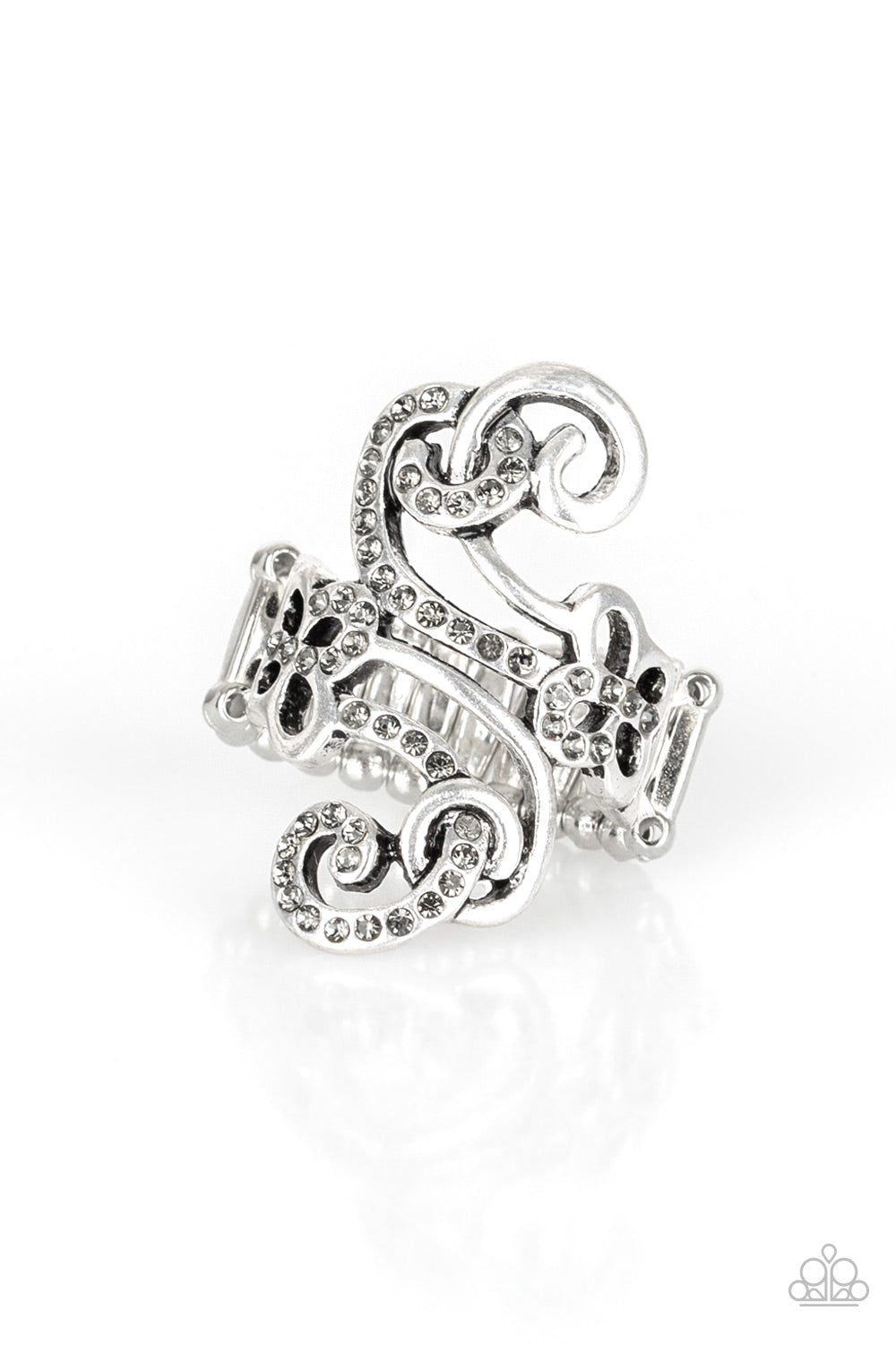 brought✽to✽you✽by✽blingflingbykat✽waltzing-wonders-silver-ring✽paparazzi-accessories