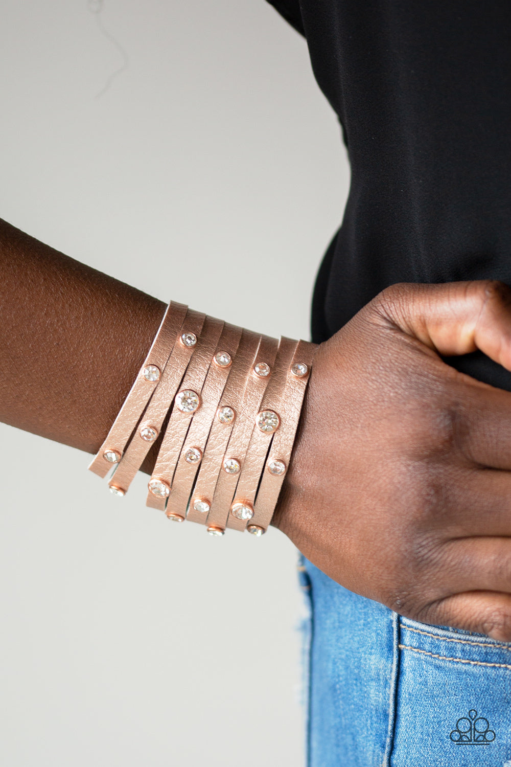 Paparazzi Accessories ✽ Go-Getter Glamorous - Copper Bracelet✽Flat Rate Ship $4.50✽