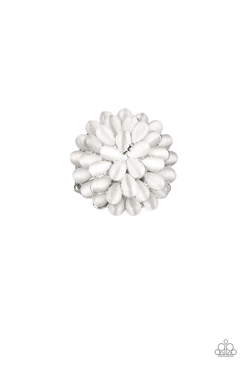 brought✽to✽you✽by✽blingflingbykat✽bloomin-bloomer-white-ring✽paparazzi-accessories