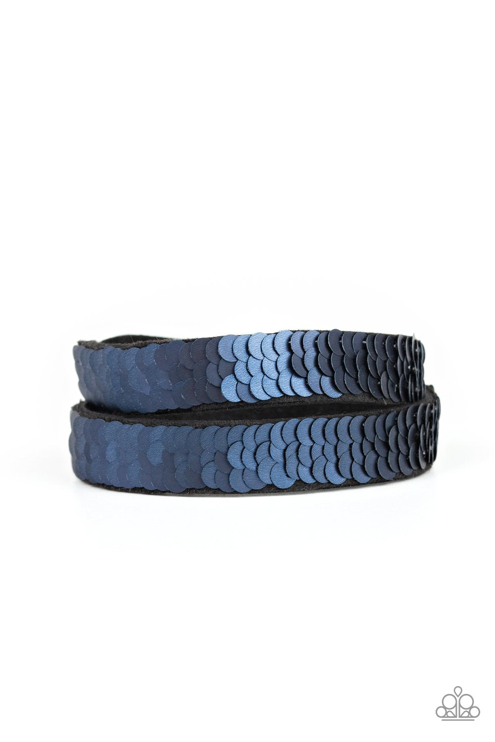 Paparazzi Accessories ✽ Under The SEQUINS - Blue Bracelet✽Flat Rate Ship $4.50✽