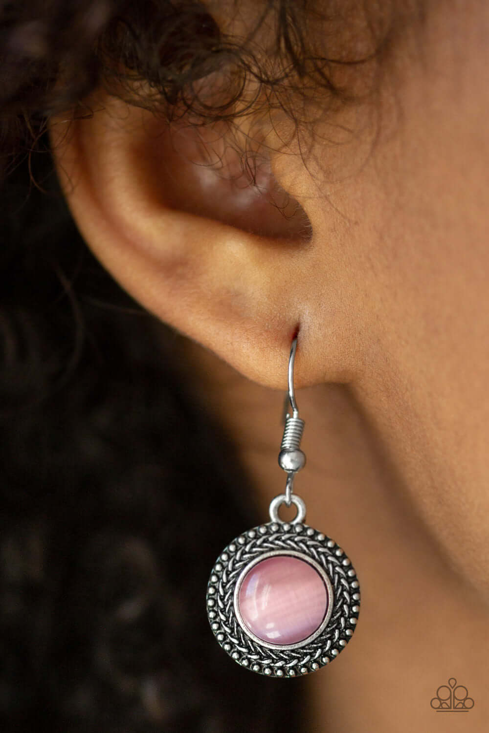 Paparazzi Accessories ✽ Time To GLOW Up! - Pink Earrings✽Flat Rate Ship $4.50✽ - Image #2