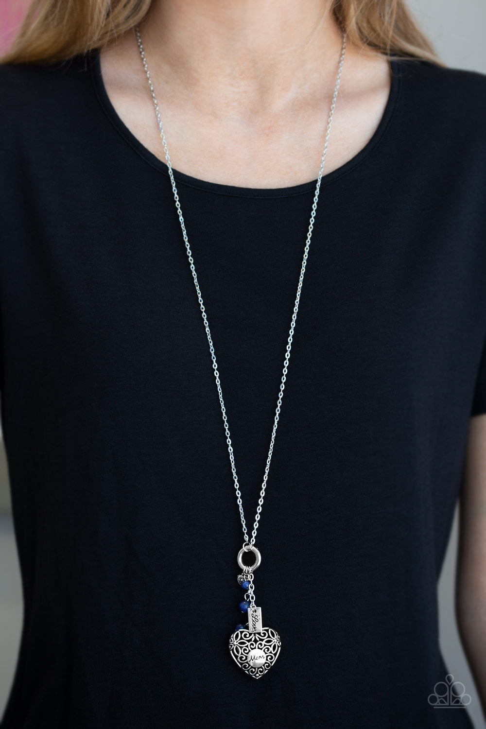 Paparazzi Accessories ✽ Mom Hustle - Blue Necklace✽Flat Rate Ship $4.50✽