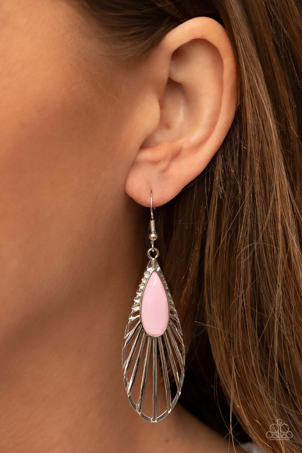 Paparazzi Accessories ❋WING-A-Ding-Ding - Pink Earrings❋ Flat Rate Ship $4.50❋ - Image #2
