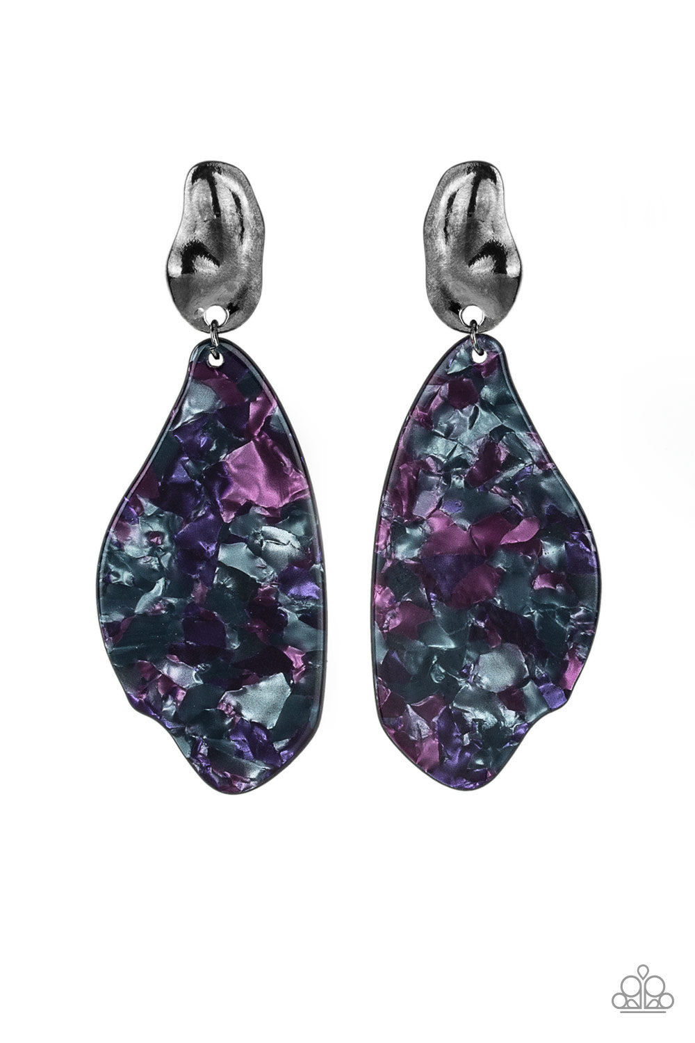 brought✽to✽you✽by✽blingflingbykat✽fish-out-of-water-purple-post earrings✽paparazzi-accessories