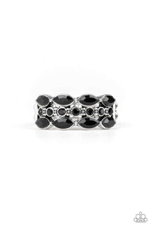 brought✽to✽you✽by✽blingflingbykat✽distractingly-demure-black-ring✽paparazzi-accessories