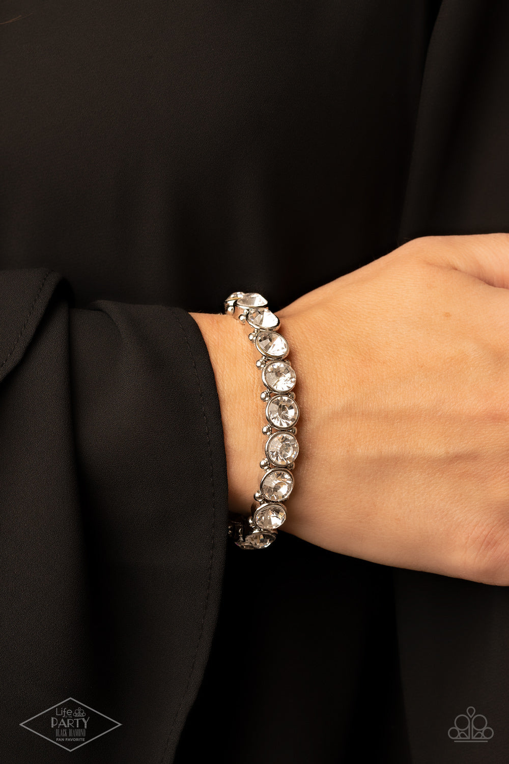 Paparazzi Accessories ❋Sugar-Coated Sparkle - White Bracelet❋ Flat Rate Ship $4.50❋
