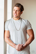 Load image into Gallery viewer, Paparazzi Accessories ✽ Delta - Silver Mens Necklace✽Flat Rate Ship $4.50✽
