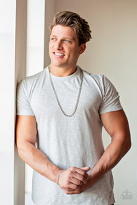 Paparazzi Accessories ✽ Delta - Silver Mens Necklace✽Flat Rate Ship $4.50✽