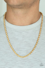 Load image into Gallery viewer, Paparazzi Accessories ✽ Double Dribble - Gold Mens Necklace✽Flat Rate Ship $4.50✽
