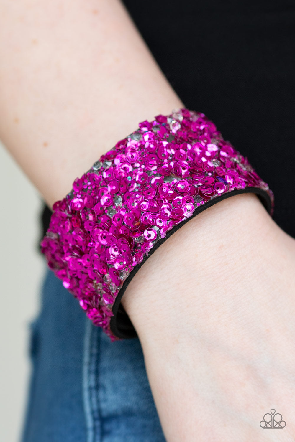 Paparazzi Accessories ✽ Starry Sequins - Pink Bracelet✽Flat Rate Ship $4.50✽