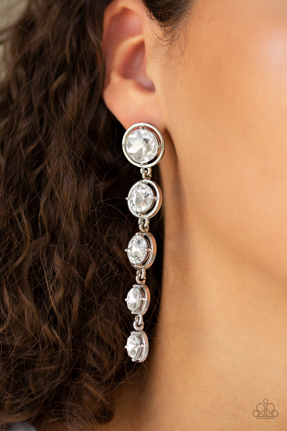 Paparazzi Accessories ✽ Drippin In Starlight - White Post Earrings✽Flat Rate Ship $4.50✽