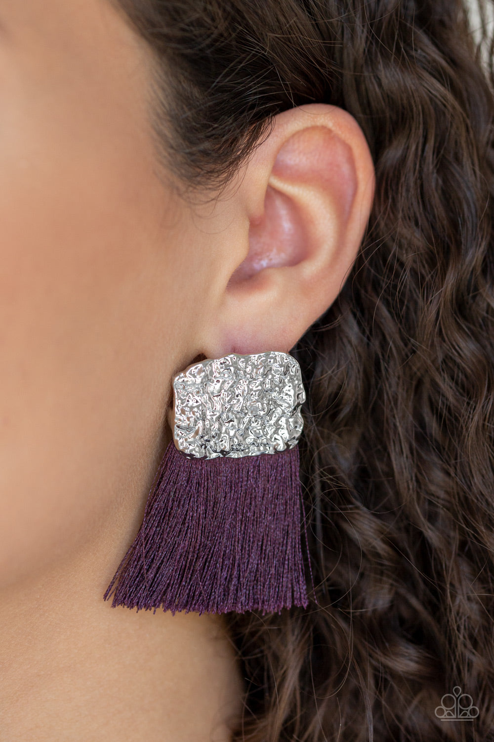 Paparazzi Accessories ✽ Plume Bloom - Purple Post Earrings✽Flat Rate Ship $4.50✽