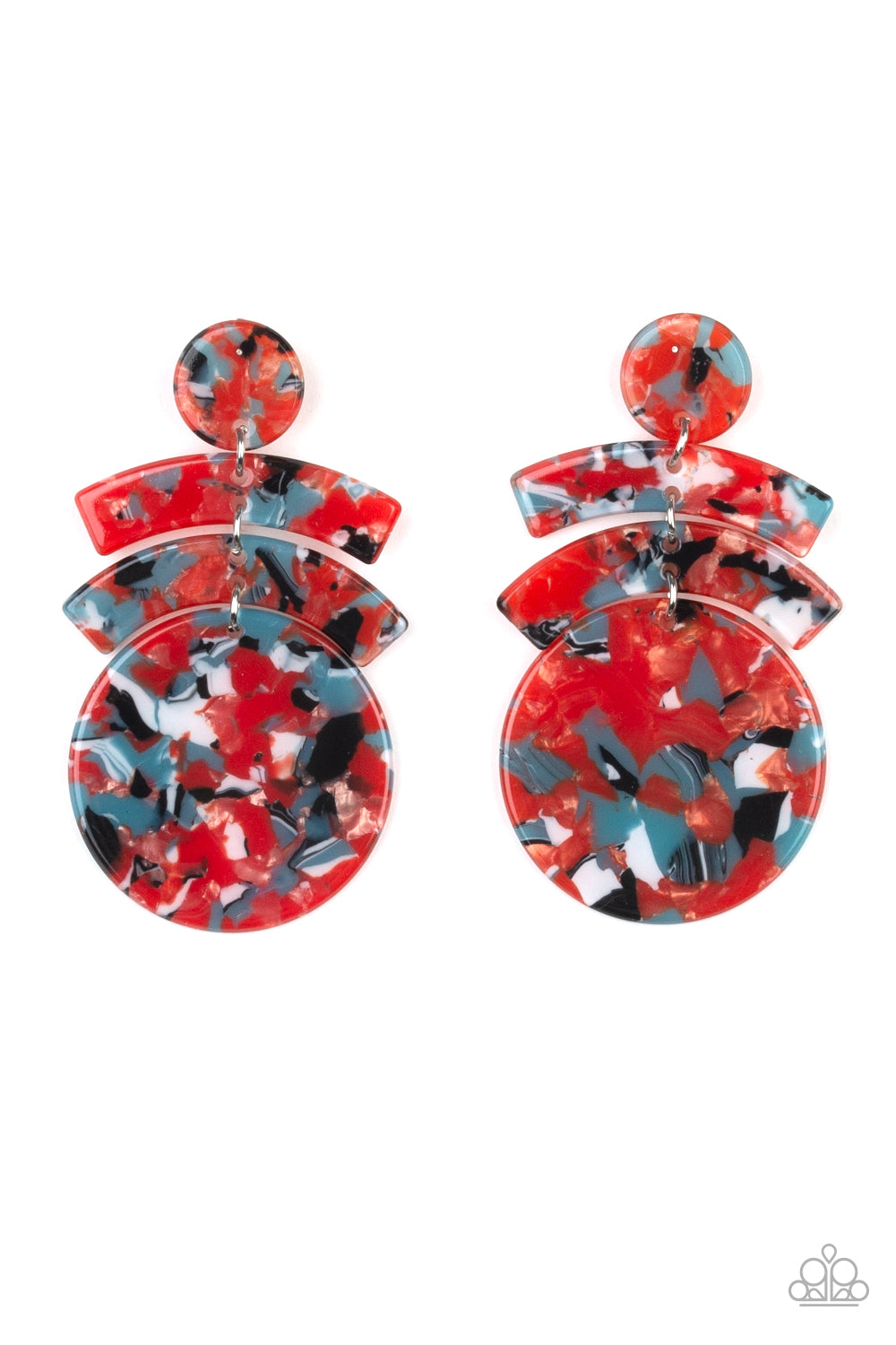 Paparazzi Accessories ✽ In The HAUTE Seat - Orange Post Earrings✽Flat Rate Ship $4.50✽