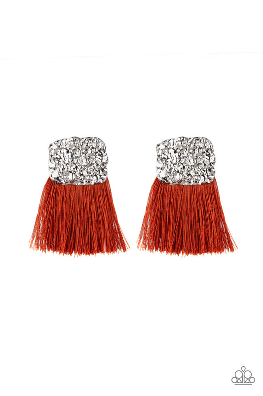 brought✽to✽you✽by✽blingflingbykat✽plume-bloom-orange-post earrings✽paparazzi-accessories