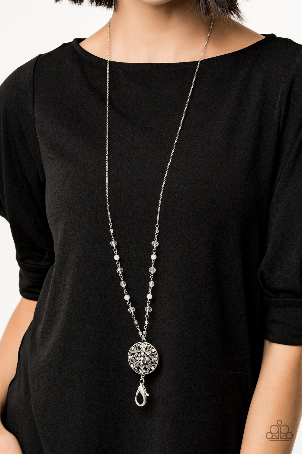 Paparazzi Accessories ✽ Everyday Enchantment - White Lanyard✽Flat Rate Ship $4.50✽