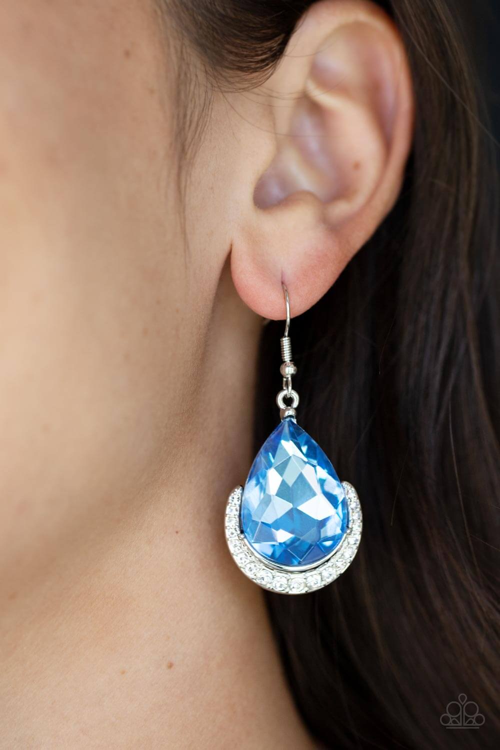 Paparazzi Accessories ❋Mega Marvelous - Blue Earrings❋ Flat Rate Ship $4.50❋ - Image #2