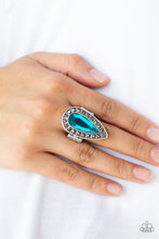 Load image into Gallery viewer, Paparazzi Accessories ✽ Majestic Mayhem - Blue Ring✽Flat Rate Ship $4.50✽
