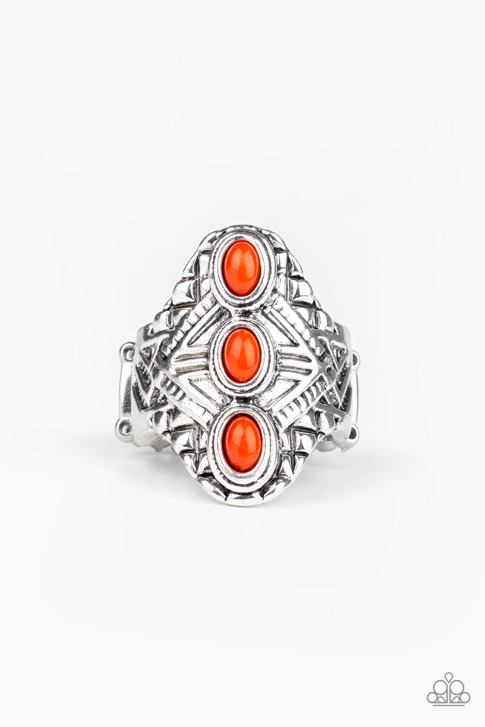 brought✽to✽you✽by✽blingflingbykat✽mayan-motif-orange-ring✽paparazzi-accessories