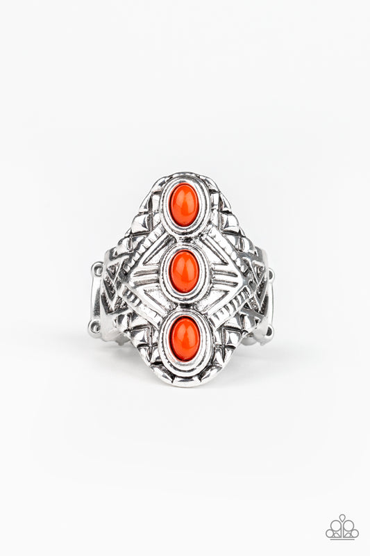 brought✽to✽you✽by✽blingflingbykat✽mayan-motif-orange-ring✽paparazzi-accessories