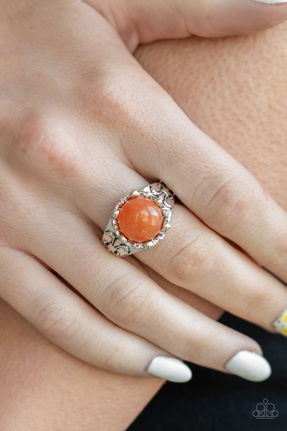 Paparazzi Accessories ✽ Mojave Treasure - Orange Ring✽Flat Rate Ship $4.50✽