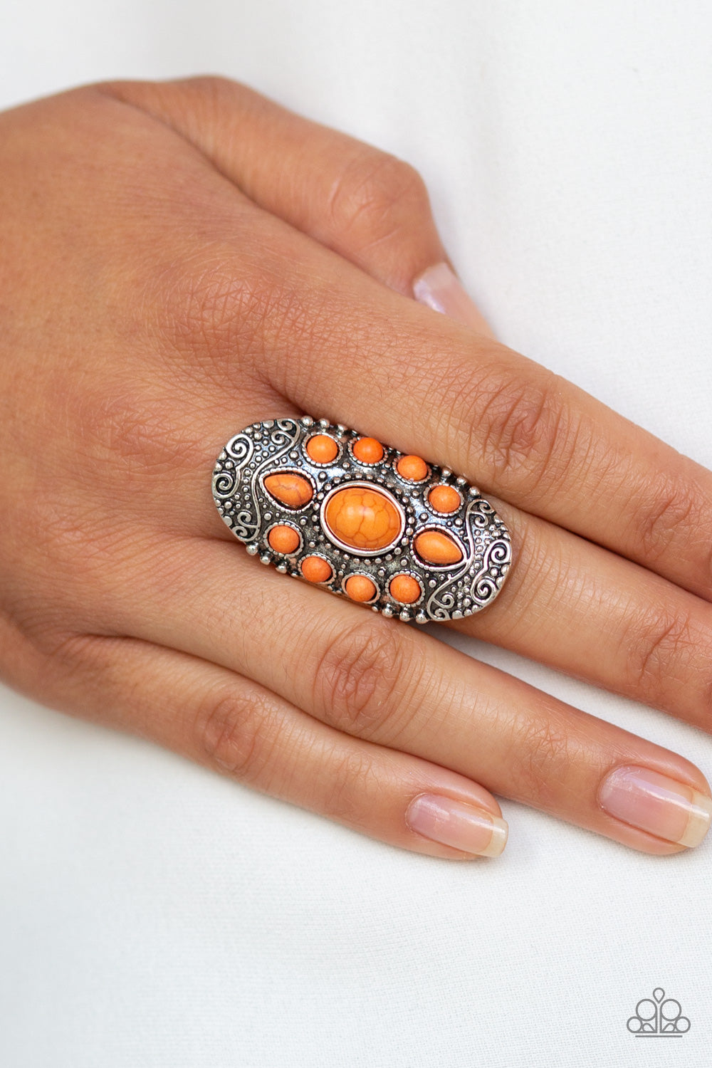 Paparazzi Accessories ✽ Stone Sunrise - Orange Ring✽Flat Rate Ship $4.50✽
