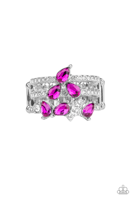 brought✽to✽you✽by✽blingflingbykat✽blink-back-tiers-pink-ring✽paparazzi-accessories