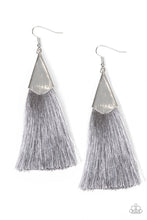 Load image into Gallery viewer, brought✽to✽you✽by✽blingflingbykat✽in-full-plume-silver-earrings✽paparazzi-accessories

