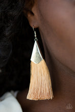 Load image into Gallery viewer, Paparazzi Accessories ✽ In Full PLUME - Brown Earrings✽Flat Rate Ship $4.50✽
